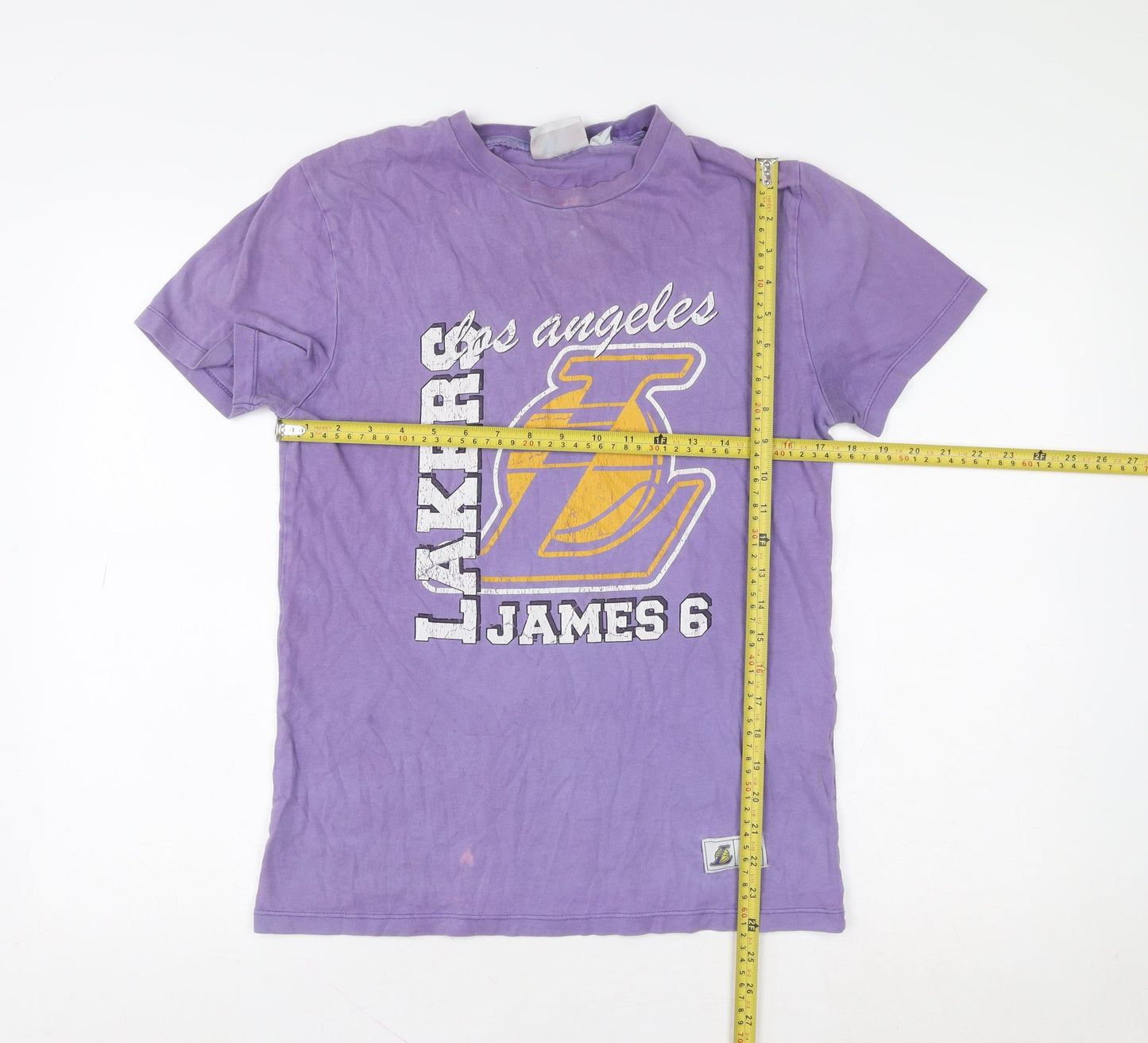 Womens UK Size XS NBA Purple Basic T-Shirt