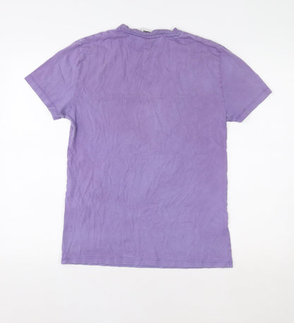 Womens UK Size XS NBA Purple Basic T-Shirt