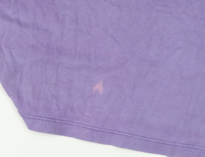 Womens UK Size XS NBA Purple Basic T-Shirt