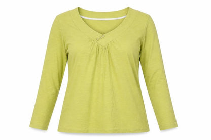 Womens UK Size 10 Laura Ashley Green Basic T-Shirt