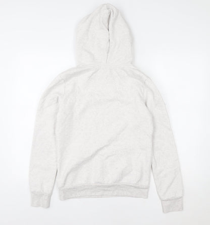 Primark Women Beige XS Pullover Hoodie Brooklyn Varsity Print Casual