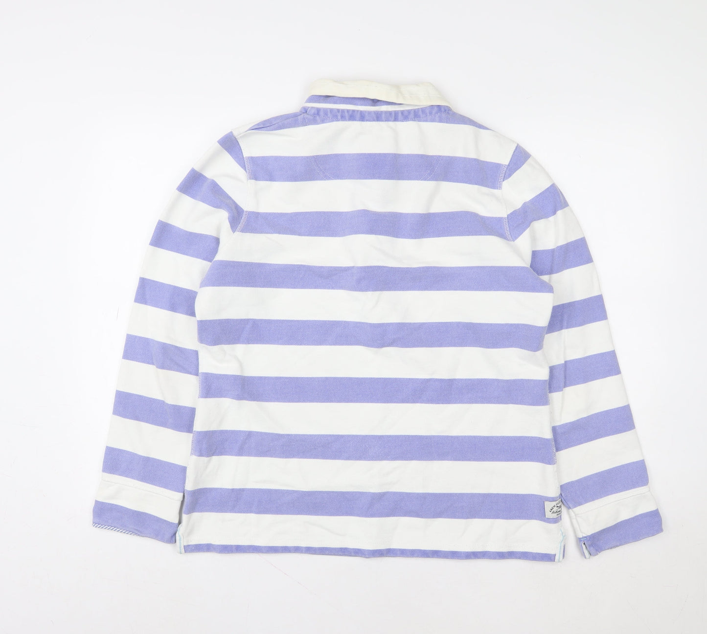 Crew Clothing Co Women’s Purple White Striped Henley Sweatshirt Size 14