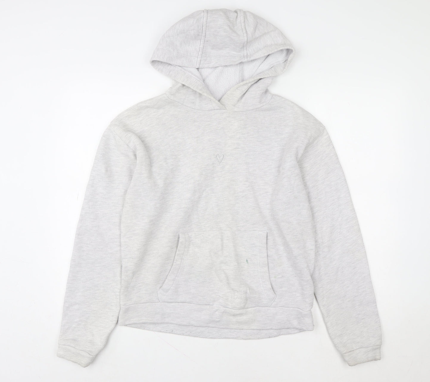 Womens UK Size 8 Topshop Grey Pullover Hoodie