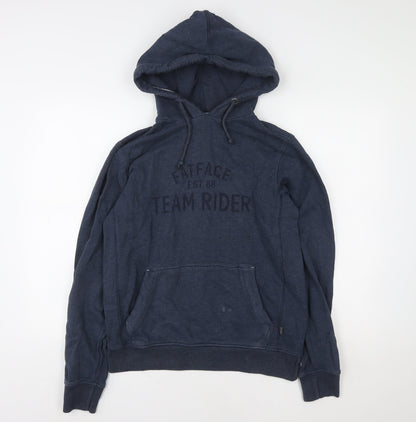 Mens UK Size S Fat Face Blue Pullover Hoodie
