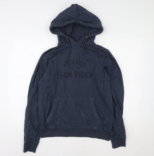 Mens UK Size S Fat Face Blue Pullover Hoodie