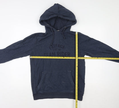 Mens UK Size S Fat Face Blue Pullover Hoodie
