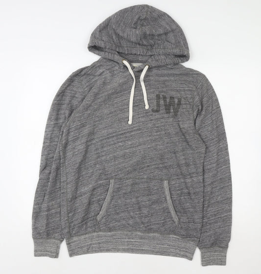 Mens UK Size M Jack Wills Grey Pullover Hoodie
