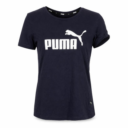 Womens UK Size S PUMA Blue Gym & Training Running & Jogging Yoga T-Shirt