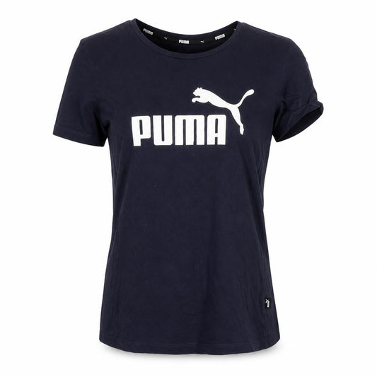 Womens UK Size S PUMA Blue Gym & Training Running & Jogging Yoga T-Shirt