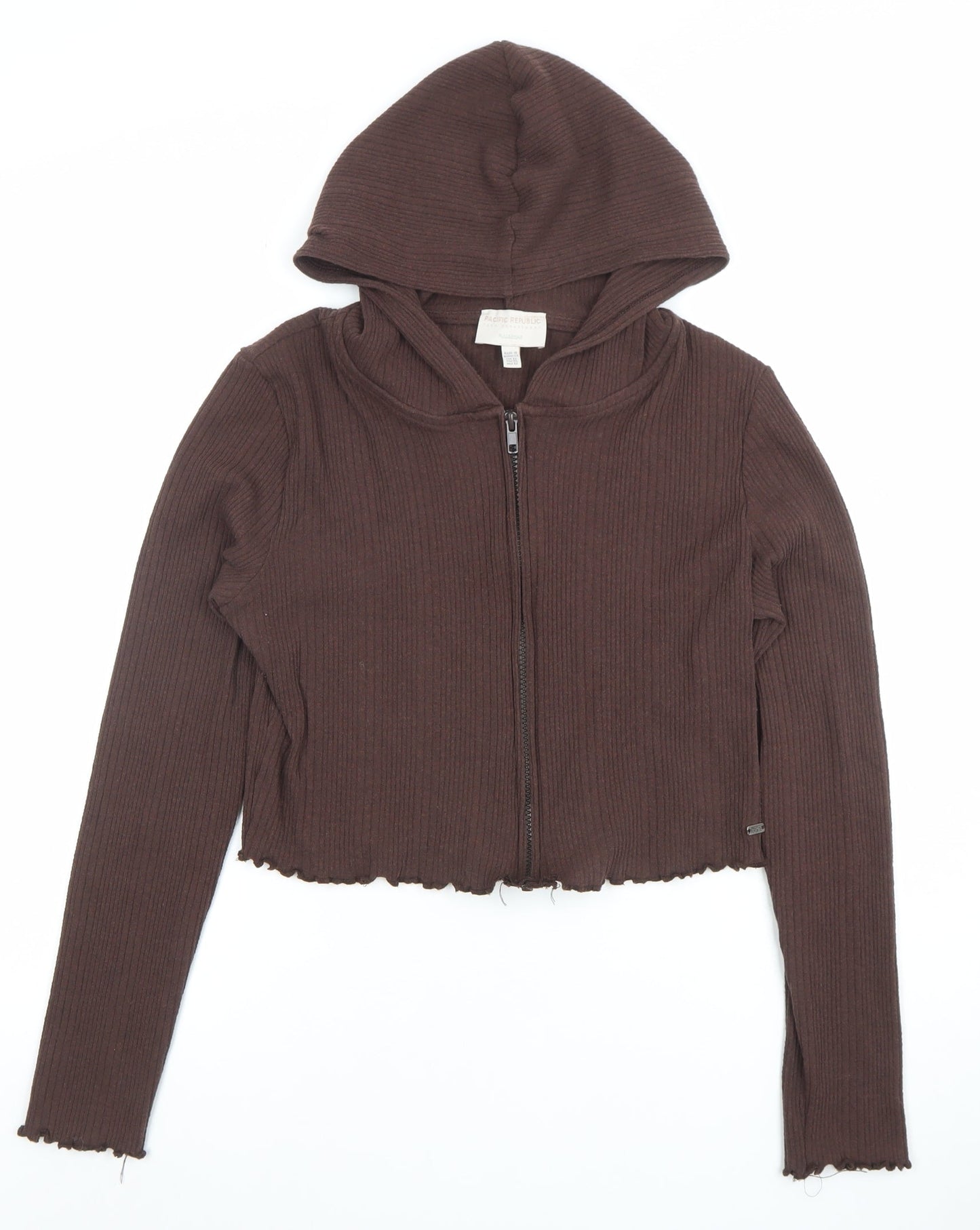 Teens UK Size XL Pull&Bear Brown Full Zip Hoodie