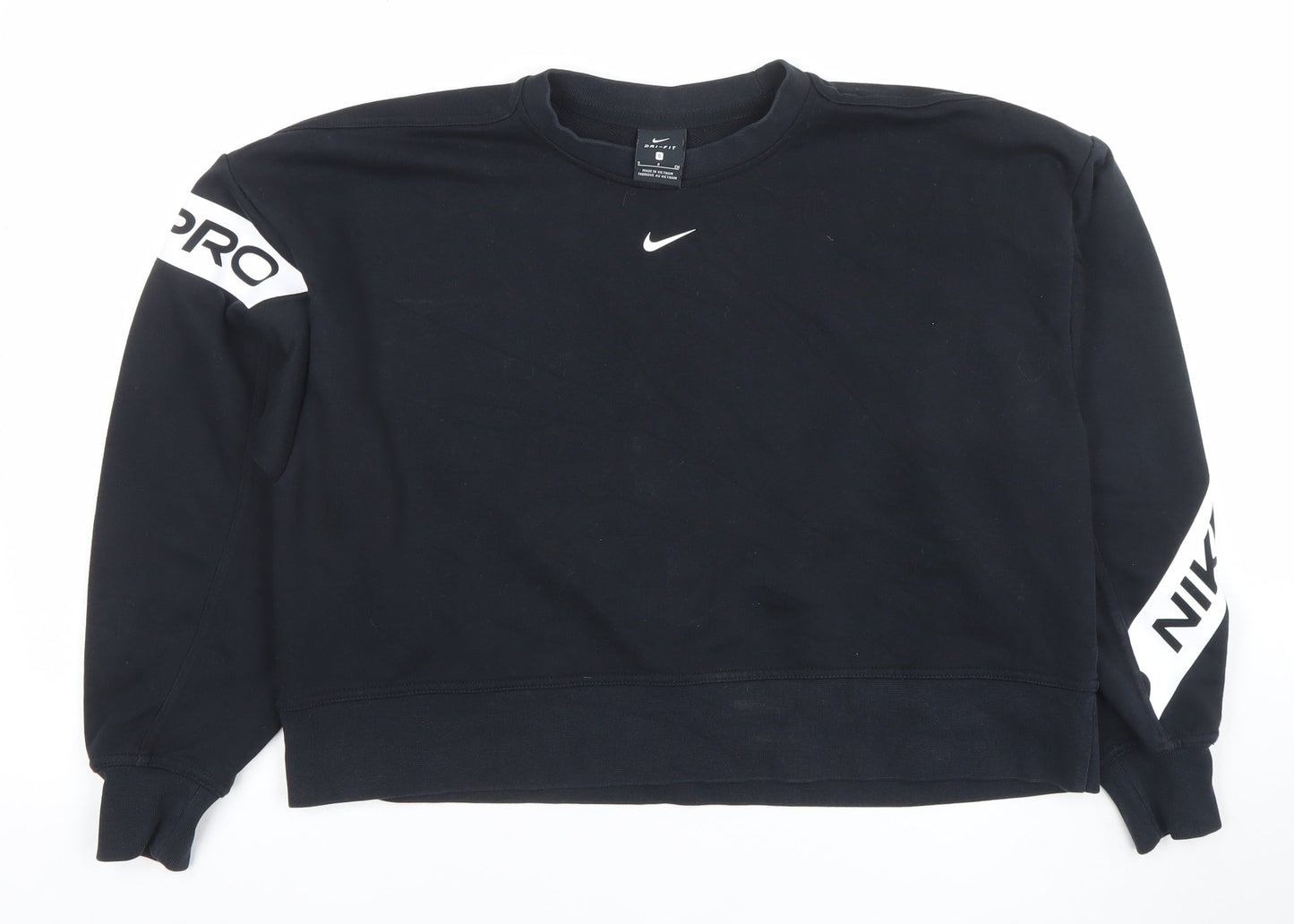 Nike Women’s Black Dri-FIT Pro Crew Neck Sweatshirt Small