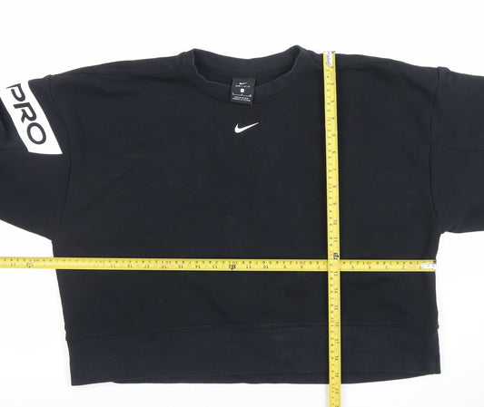 Nike Women’s Black Dri-FIT Pro Crew Neck Sweatshirt Small