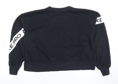 Nike Women’s Black Dri-FIT Pro Crew Neck Sweatshirt Small