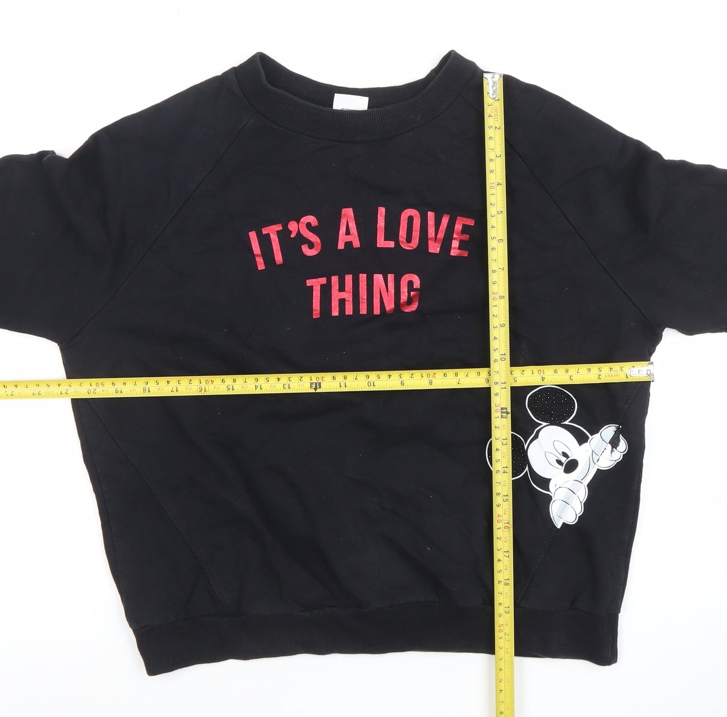 Womens UK Size S Disney Black Pullover Sweatshirt