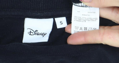 Womens UK Size S Disney Black Pullover Sweatshirt