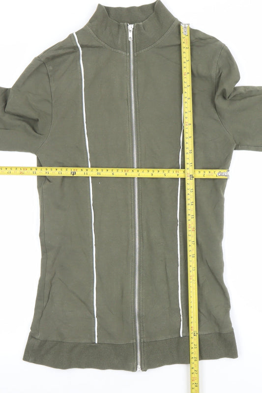 Mens UK Size S ASOS Green Full Zip Sweatshirt