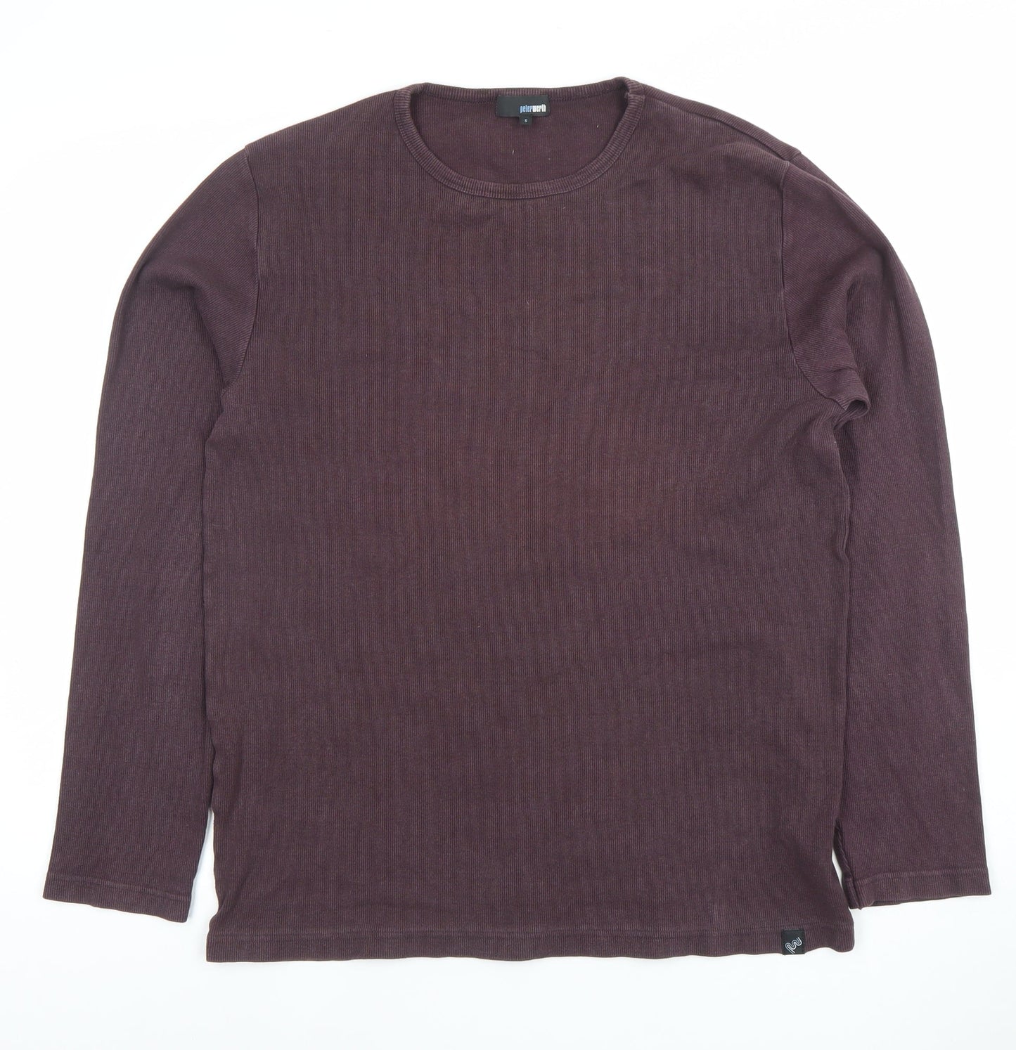 Mens UK Size L Peter Werth Brown Pullover Sweatshirt