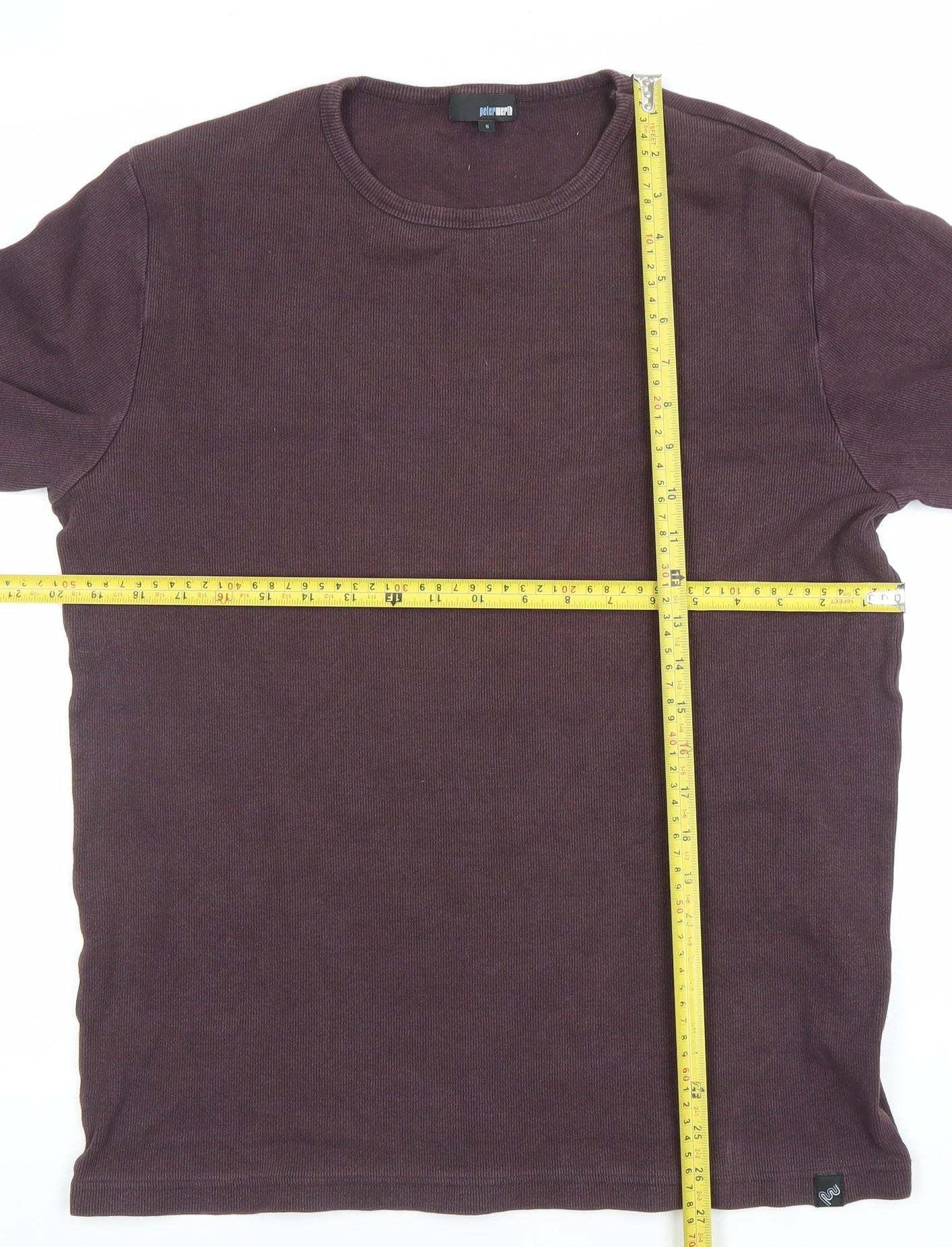 Mens UK Size L Peter Werth Brown Pullover Sweatshirt