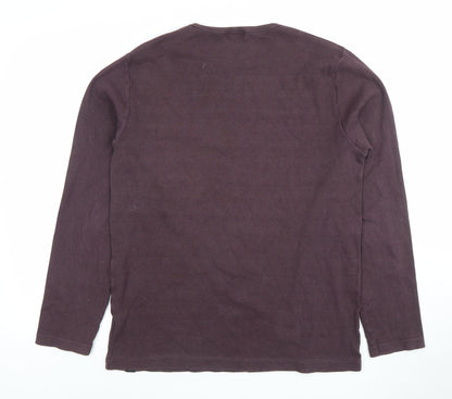 Mens UK Size L Peter Werth Brown Pullover Sweatshirt