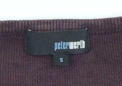Mens UK Size L Peter Werth Brown Pullover Sweatshirt