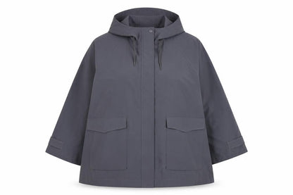 Womens UK Size 16 Yours Grey Rain Coat