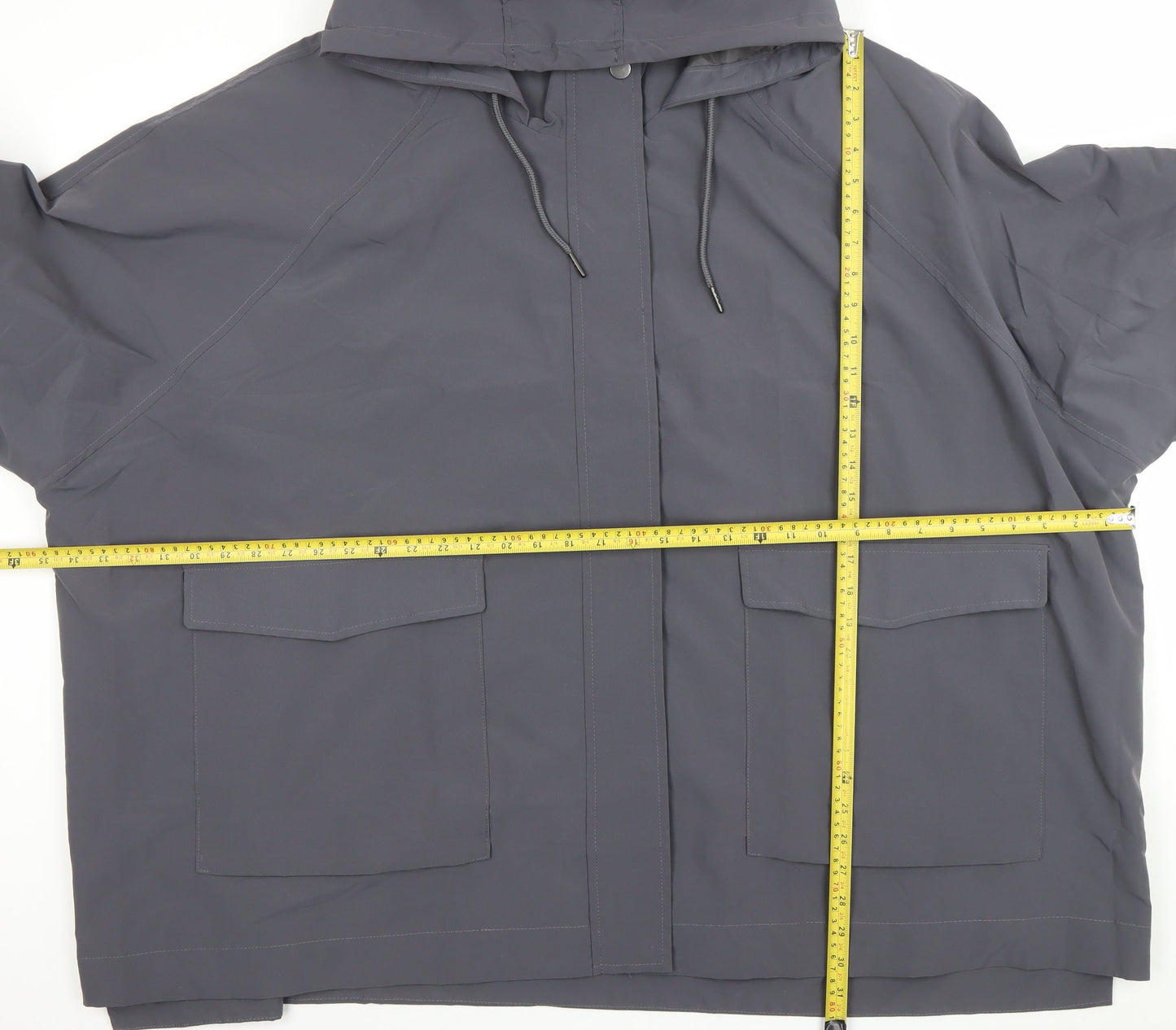 Womens UK Size 16 Yours Grey Rain Coat