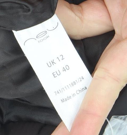 New Look Women Brown Belted Hooded Puffer Jacket Size 12