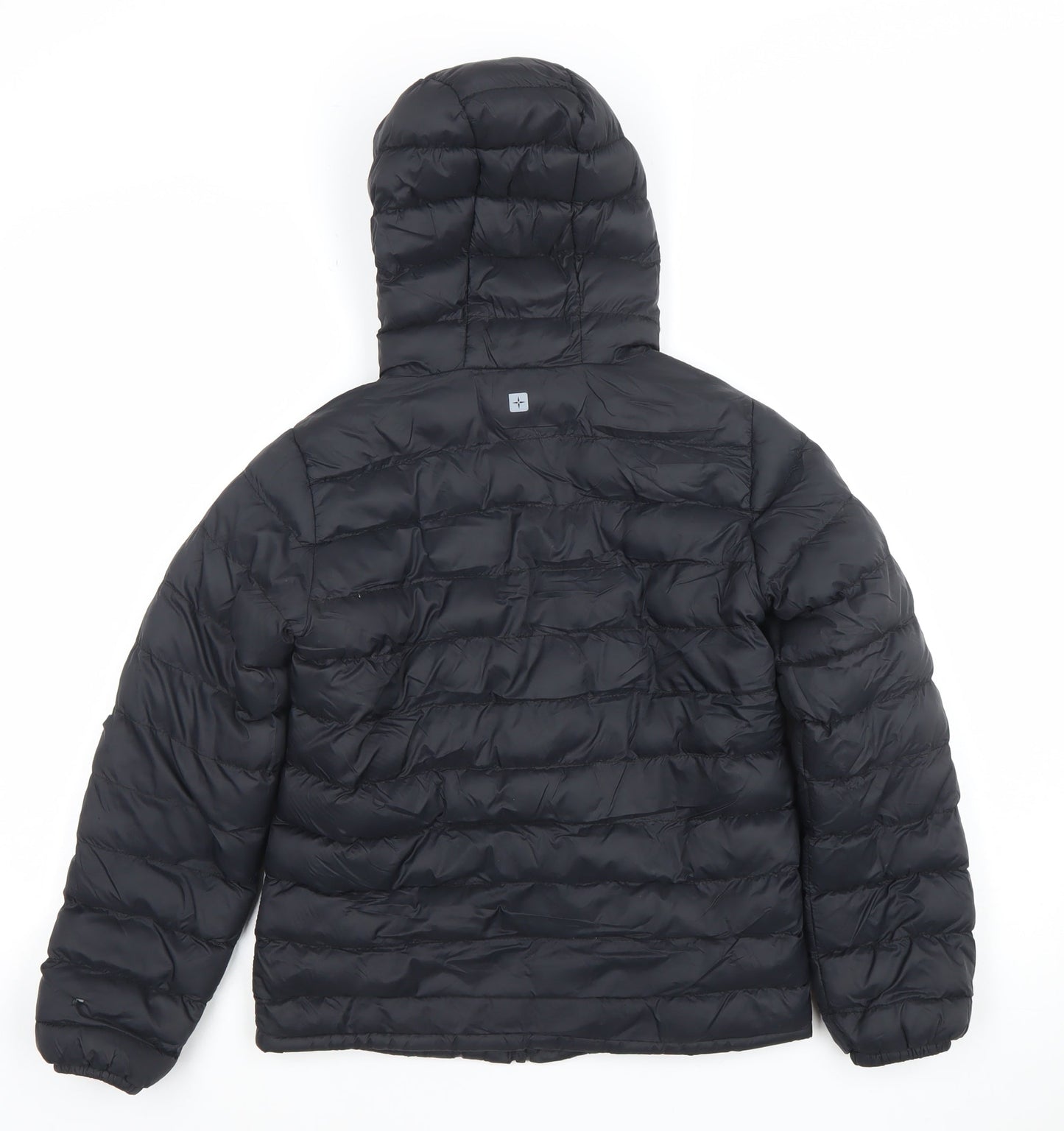 Mountain Warehouse Boys Black 9-10 Years Puffer Jacket Lightweight Hooded