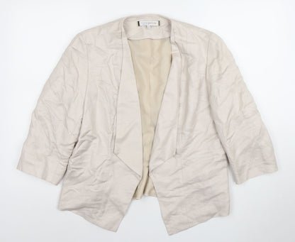 Womens UK Size 16 Principles by Ben de Lisi Petites Beige Suit Jacket