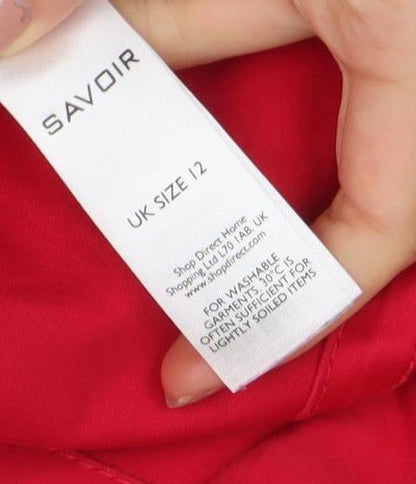 Womens UK Size 12 Savior Red Trench Coat