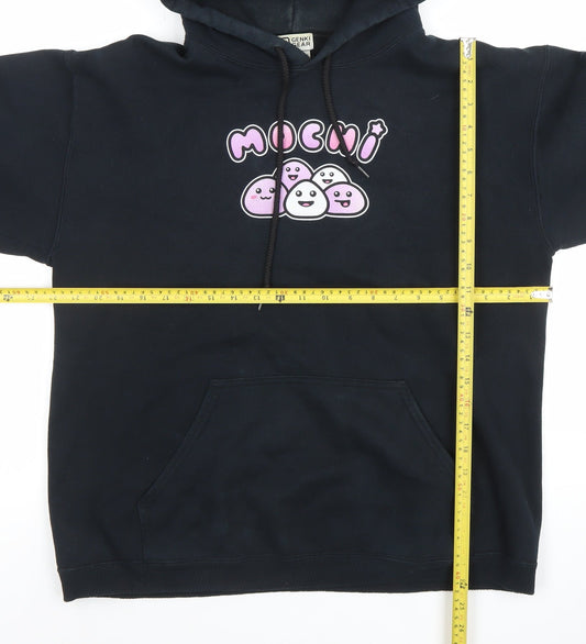 Womens UK Size M Genki Gear Black Pullover Hoodie