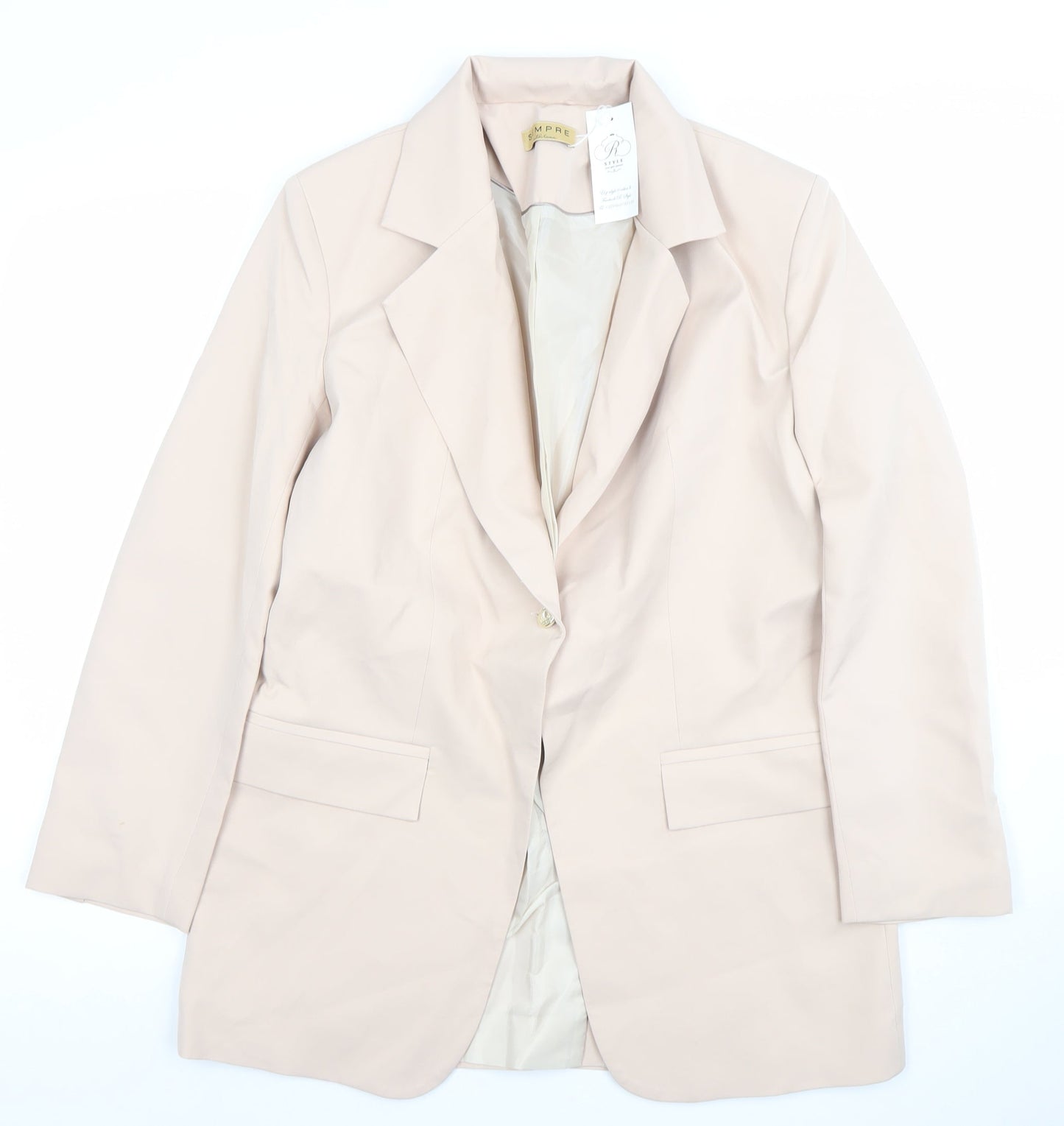 Womens UK Size 8 Sempre Regular Beige Blazer