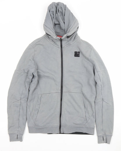 Nike Boys Grey Full Zip Air Max Hoodie XL 13-15 Years Cotton Blend
