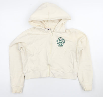Womens UK Size 10 Slazenger Ivory Full Zip Hoodie