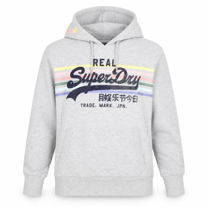 Womens UK Size M Superdry Grey Pullover Hoodie
