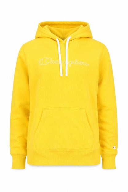 Womens UK Size L Champion Yellow Pullover Hoodie