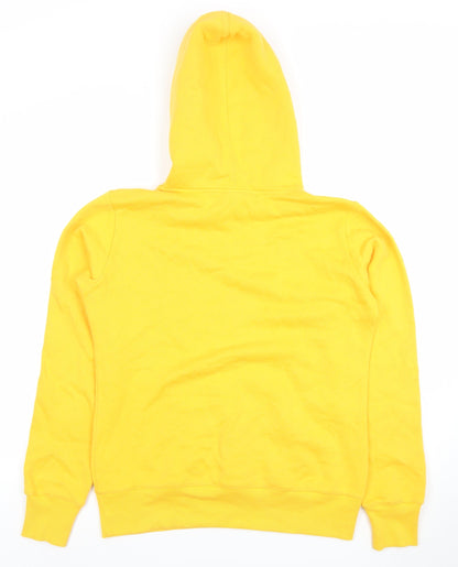 Womens UK Size L Champion Yellow Pullover Hoodie