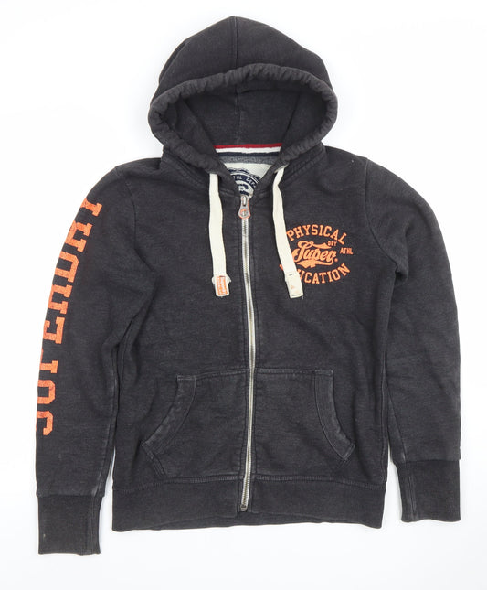 Mens UK Size XS Superdry Grey Full Zip Hoodie