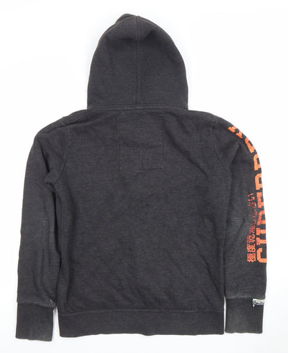Mens UK Size XS Superdry Grey Full Zip Hoodie