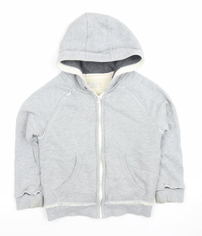 Boys UK Size 5-6 Years Marks and Spencer Grey Full Zip Hoodie