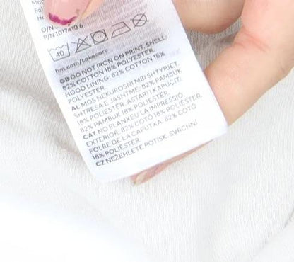 H&M Boys Beige Star Wars Visions Hoodie 8-10 Years Graphic Print Cotton