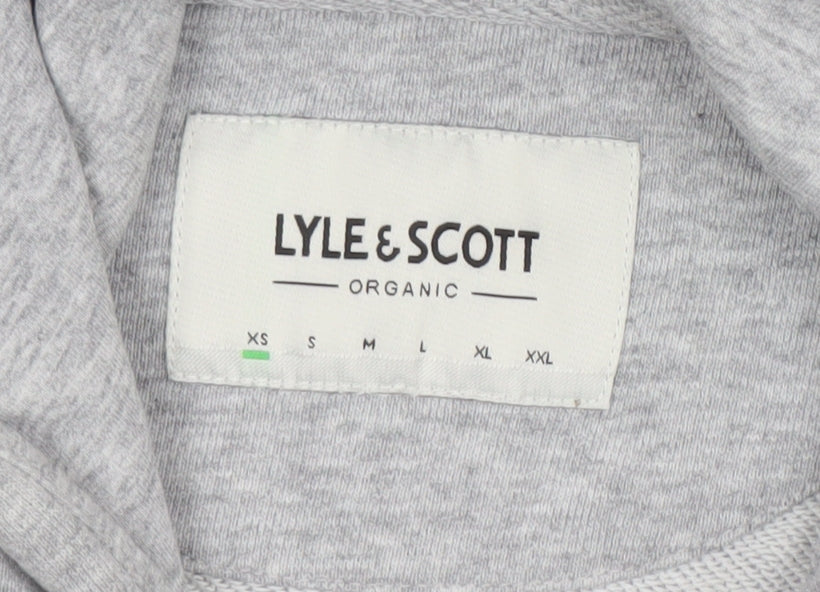 Womens UK Size XS Lyle & Scott Grey Pullover Hoodie