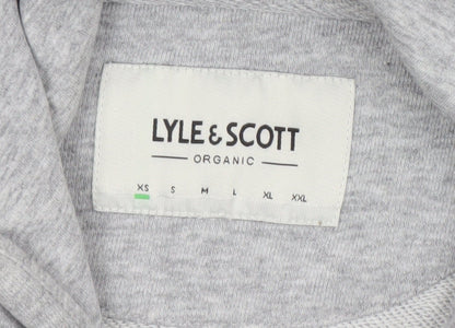 Womens UK Size XS Lyle & Scott Grey Pullover Hoodie