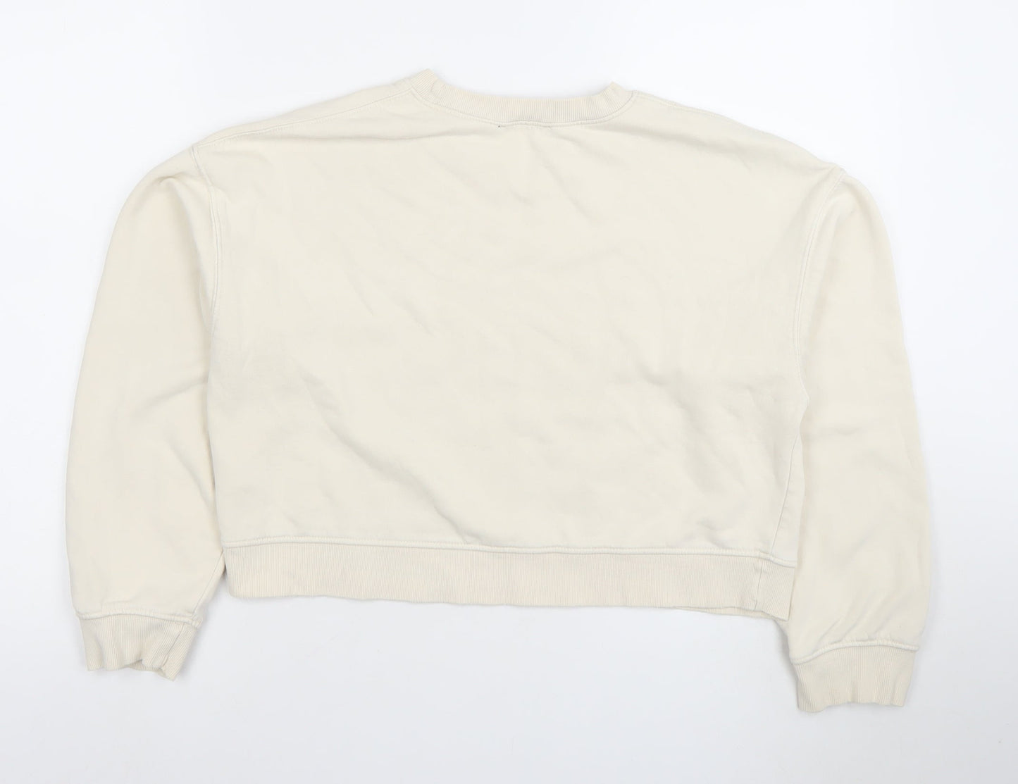 Womens UK Size S Zara Beige Pullover Sweatshirt
