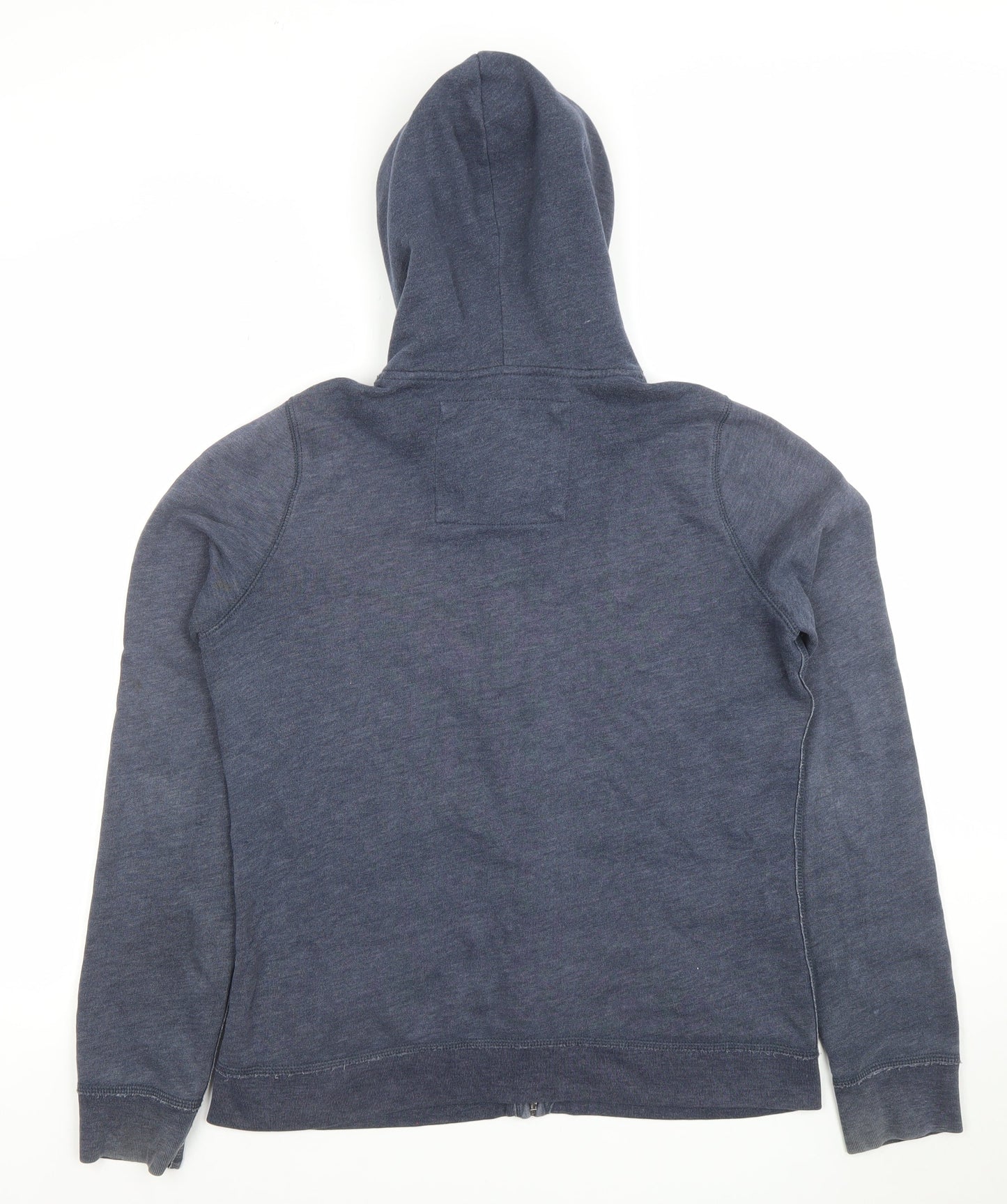 Abercrombie & Fitch Women's Blue Full Zip Hoodie Size L Cotton Blend