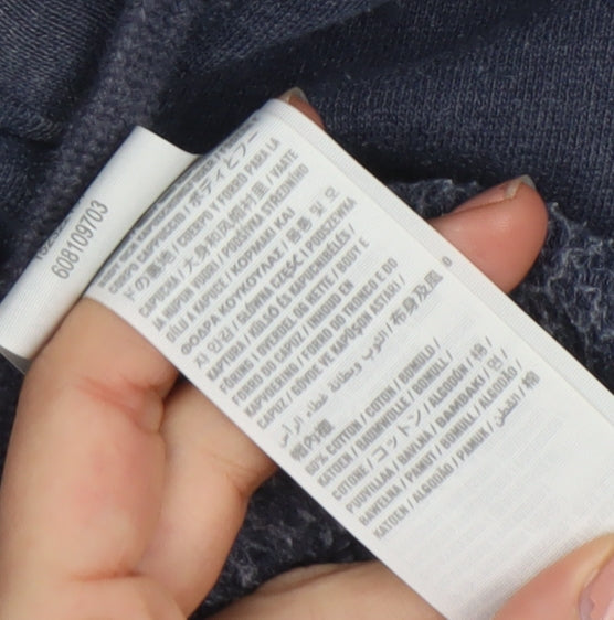 Abercrombie & Fitch Women's Blue Full Zip Hoodie Size L Cotton Blend