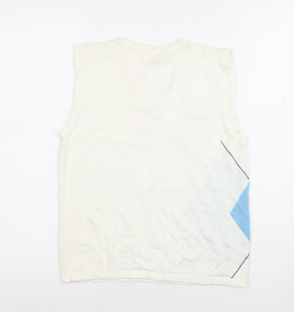 Womens UK Size S Daily Sports White Basic Blouse
