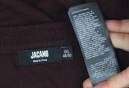 Jacamo Men's Brown XL Crew Neck Pullover Jumper