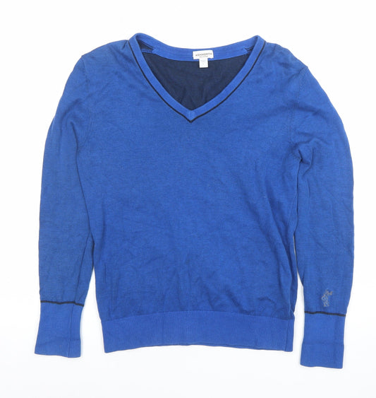 Womens UK Size S Ashworth Blue Pullover Jumper