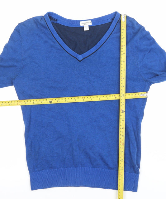 Womens UK Size S Ashworth Blue Pullover Jumper